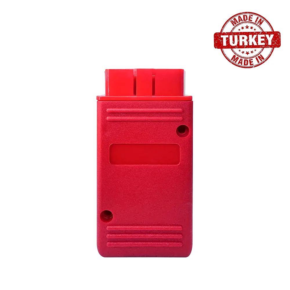 موصل OBD2 ذكر + علبة غلاف حمراء - 1