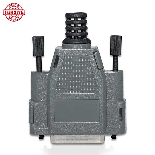 غطاء D-Sub 15 سن (Backshell) - أسود - 63