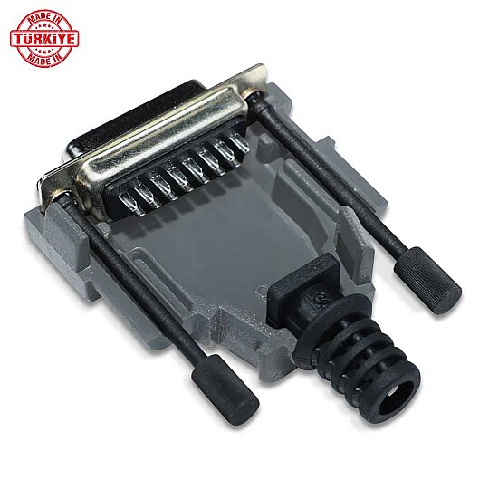 غطاء D-Sub 15 سن (Backshell) - أسود - 73