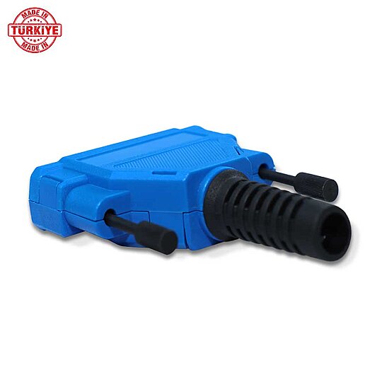 غطاء D-Sub 25 سن (Backshell) - أزرق