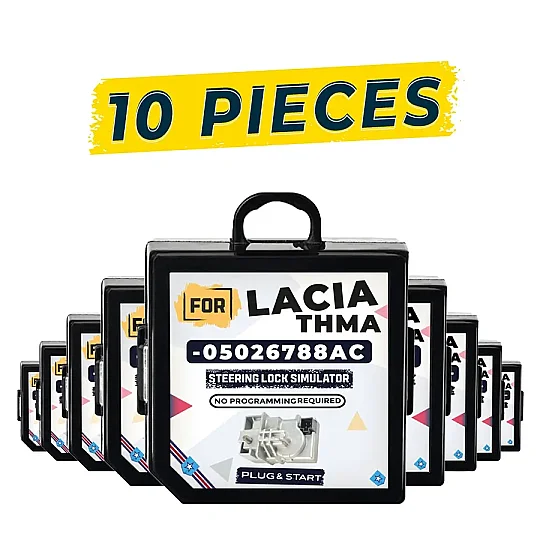محاكي قفل عمود التوجيه الإلكتروني لسيارة Lancia Thema موديلات 2011–2014، 10 قطع