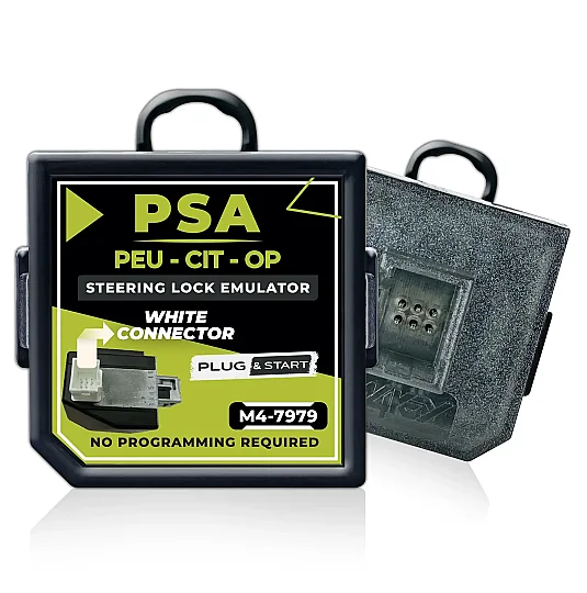 محاكي قفل عمود التوجيه PSA Peugeot Citroen Opel 2011 وما بعده (موصل أبيض)