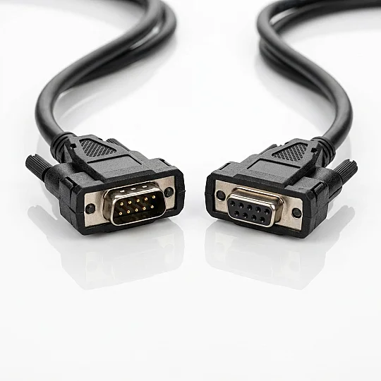 كابل RS232 ذو 9 سنون (ذكر-أنثى)