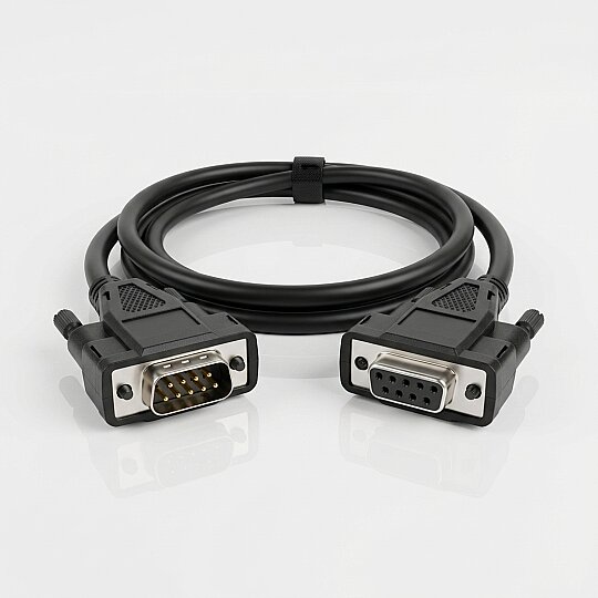 كابل RS232 ذو 9 سنون (ذكر-أنثى)