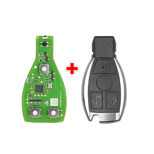XNBZ01 VVDI BE مفتاح Pro Plus عالي الجودة غلاف ذكي للمفتاح 3 أزرار احصل على 1 توكن مجاني لأداة VVDI MB