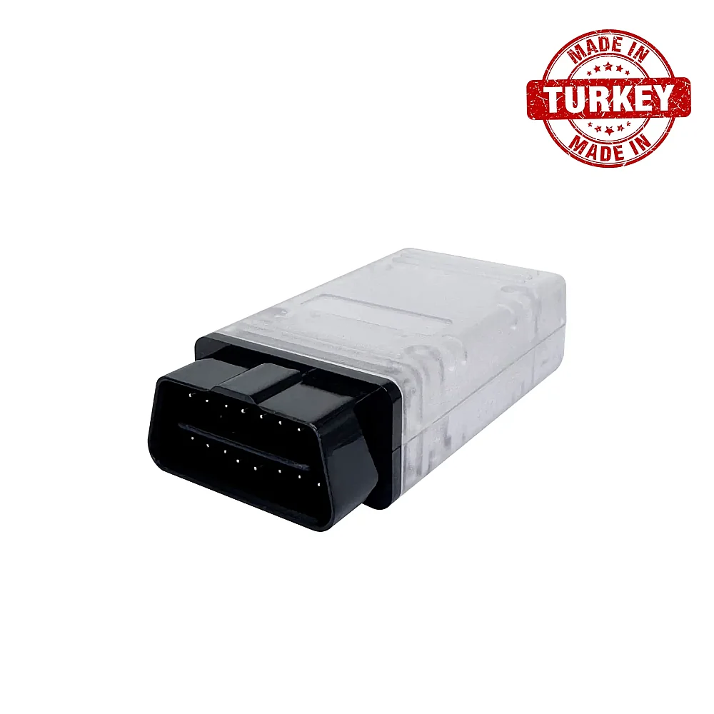 OBD2 Male Connector + Transparent-Black Enclosure Shell Box - 9