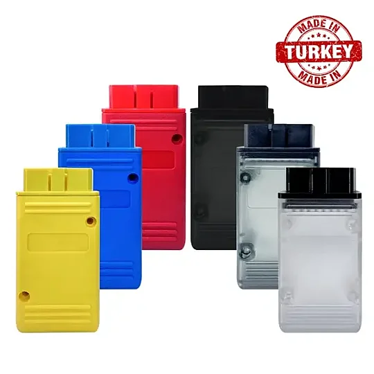 OBD2 Male Connector + Transparent Enclosure Shell Box