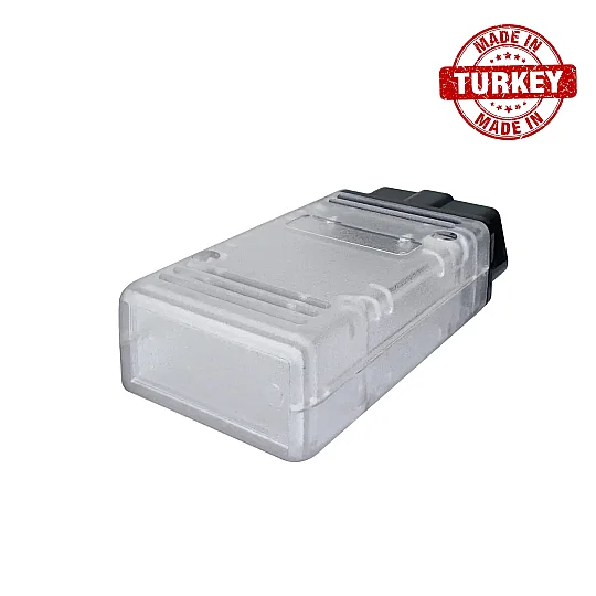 OBD2 Male Connector + Transparent Enclosure Shell Box