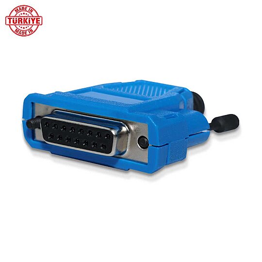 Cubierta D-Sub de 15 pines (Backshell) - Negro - 19