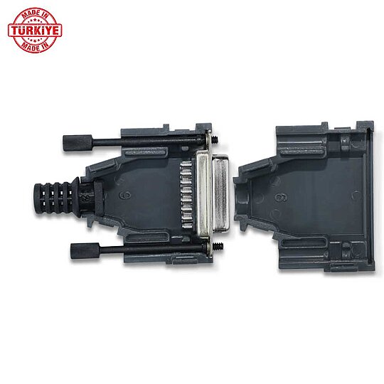 Cubierta D-Sub de 15 pines (Backshell) - Negro - 9