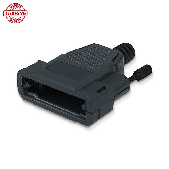 Cubierta D-Sub de 15 pines (Backshell) - Negro - 10