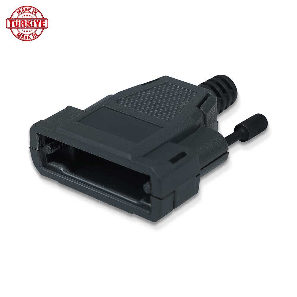 Cubierta D-Sub de 15 pines (Backshell) - Negro - 10