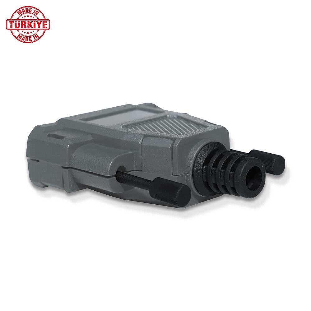Cubierta D-Sub de 15 pines (Backshell) - Negro - 76