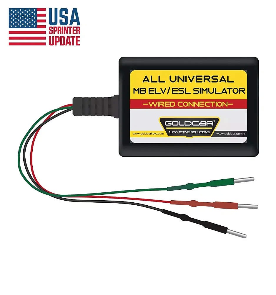 Emulatore universale MB per blocco elettronico dello sterzo con collegamento cablato, compatibile con Vito, Sprinter, Crafter, W169, W245, W202, W203, W208, W209, W210, W211, W639 e W906 – aggiornamento per Sprinter USA. - 1