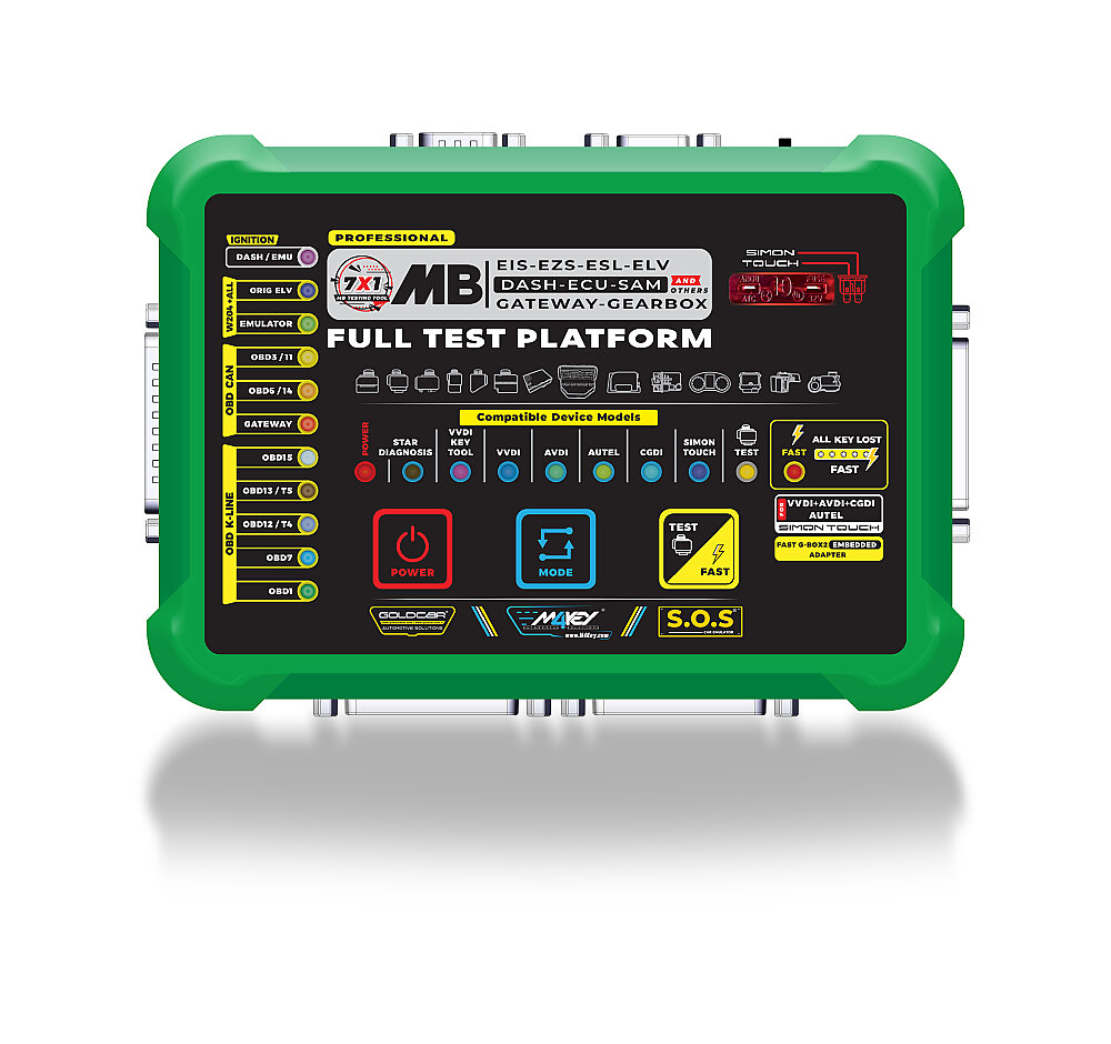 Piattaforma professionale di test e assistenza Mercedes 7 in 1, compatibile con Star Diagnosis, VVDI Key Tool, VVDI MB Tool, AVDI, Autel, CGDI e Simon Touch - 6