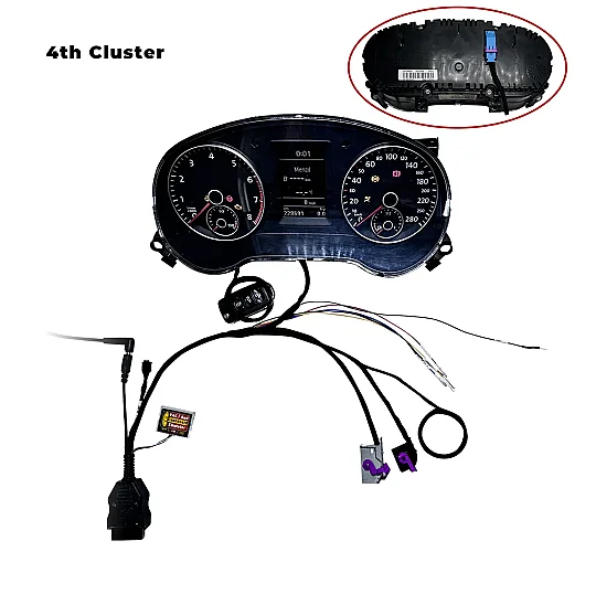 Cavo di alimentazione e piattaforma di test per quadro strumenti MQB di quarta generazione, con funzione di apprendimento chiavi, per VW Jetta MK7, Virtual Cockpit e Audi A6, A8 e A4.