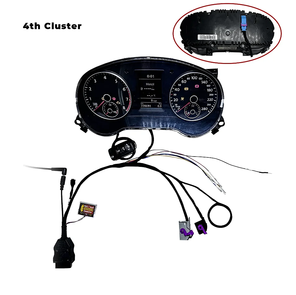 Cavo di alimentazione e piattaforma di test per quadro strumenti MQB di quarta generazione, con funzione di apprendimento chiavi, per VW Jetta MK7, Virtual Cockpit e Audi A6, A8 e A4. - 4