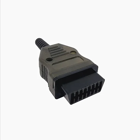 Kit di assemblaggio connettore femmina OBD2 a 16 pin (scocca, terminali e viti)
