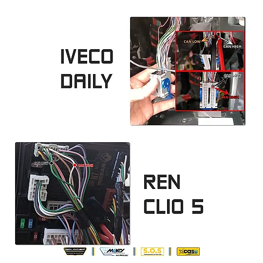 Kit di cavi OBD2 CAN Bypass per il collegamento CAN interno alla BCM, compatibile con tutti i dispositivi - 8